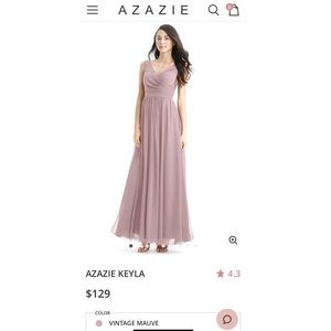 Azazie Keyla vintage mauve bridesmaid dress!